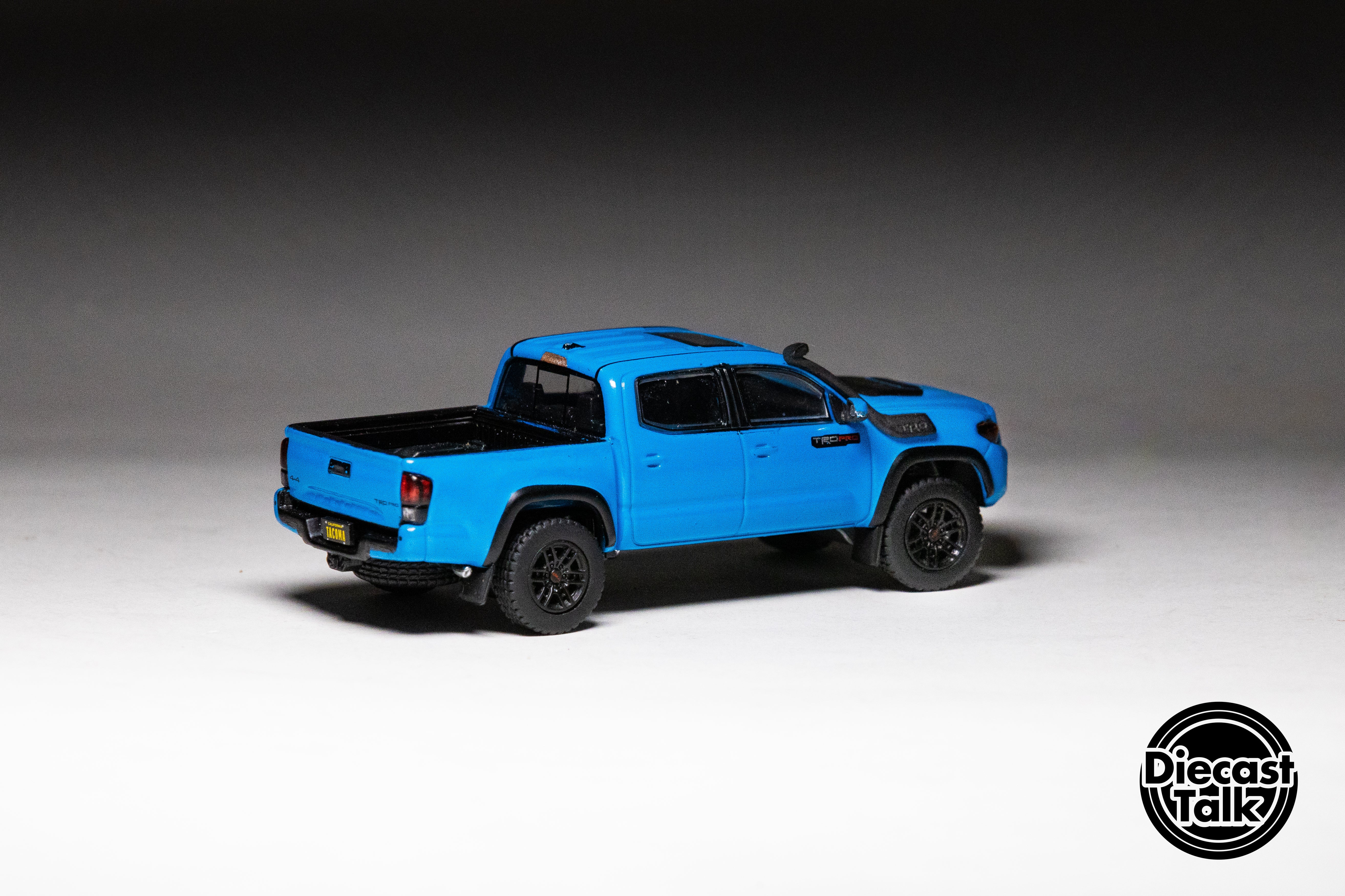 GCD DiecastTalk Exclusive 1/64 Toyota Tacoma TRD PRO Voodoo Blue Ltd 1