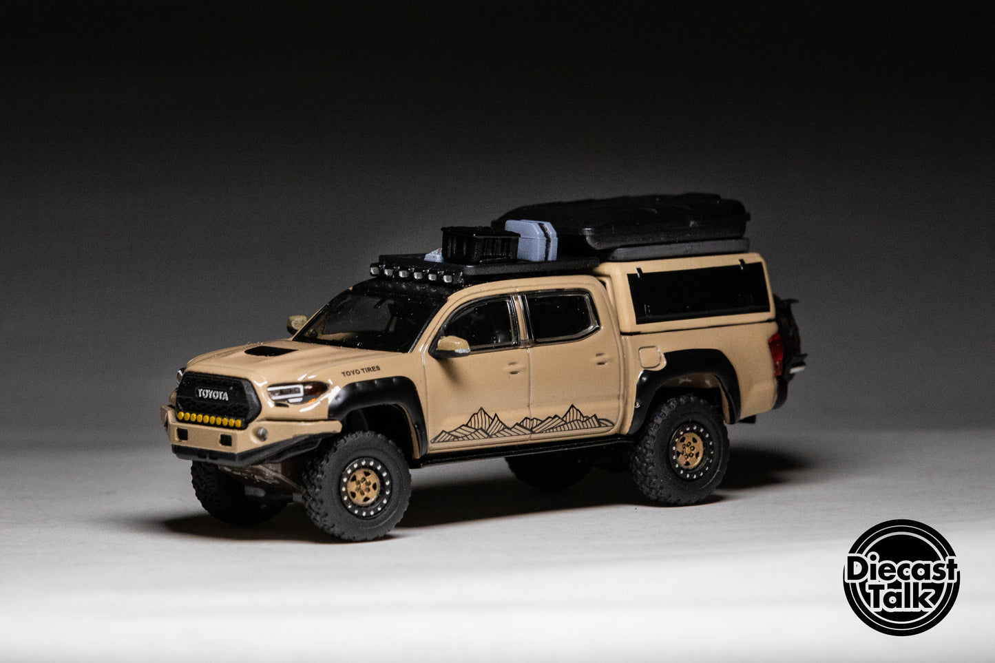 GCD DiecastTalk Exclusive 1/64 Toyota Tacoma Overland Milkteacoma Ltd 1008pcs