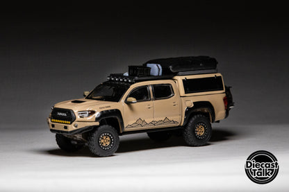 GCD DiecastTalk Exclusive 1/64 Toyota Tacoma Overland Milkteacoma Ltd 1008pcs