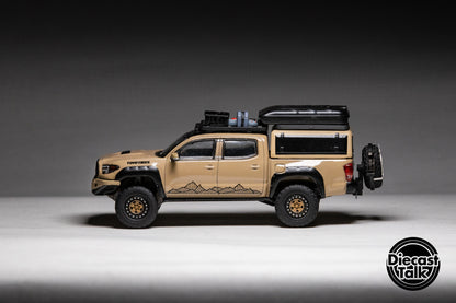 GCD DiecastTalk Exclusive 1/64 Toyota Tacoma Overland Milkteacoma Ltd 1008pcs