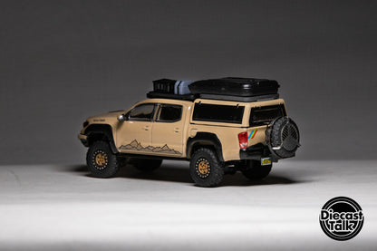 GCD DiecastTalk Exclusive 1/64 Toyota Tacoma Overland Milkteacoma Ltd 1008pcs