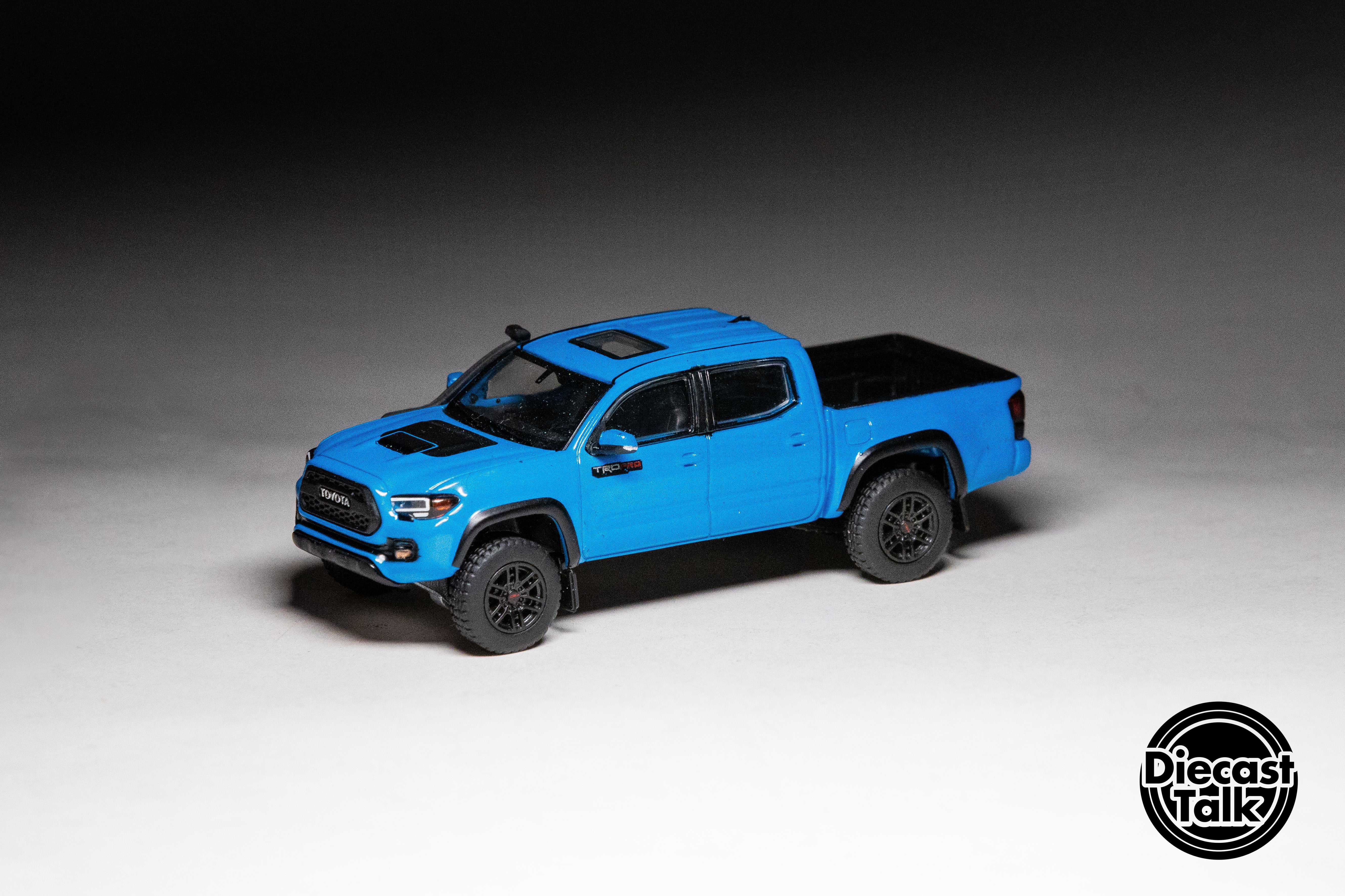 GCD DiecastTalk Exclusive 1/64 Toyota Tacoma TRD PRO Voodoo Blue Ltd 1