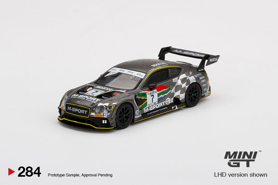Mini GT 1/64 Mijo Exclusive Bentley Continental GT3 #7 M-Sport 2020 Intercontinental GT Challenge Kyalami 9 Hours Limited Edition