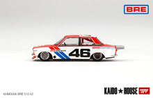 Load image into Gallery viewer, 1/64 MiniGT KaidoHouse Datsun 510 Pro Street BRE #46 Version 2 Matte White