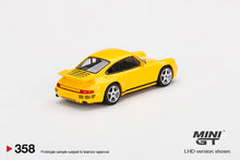Load image into Gallery viewer, Mini GT 1:64 Mijo Exclusive RUF CTR Anniversary Blossom Yellow