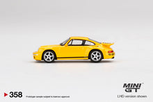 Load image into Gallery viewer, Mini GT 1:64 Mijo Exclusive RUF CTR Anniversary Blossom Yellow