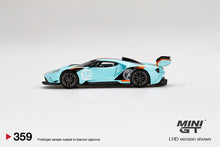 Load image into Gallery viewer, Mini GT 1:64 Mijo Exclusive Ford GT MK II #15 Blue Orange