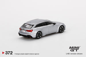 MiniGT 1:64 Audi RS 6 Avant Carbon Black Edition Florett Silver Limited Edition