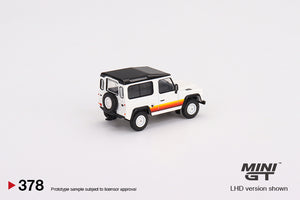 Mini GT 1:64 Mijo Exclusives Land Rover Defender 90 Wagon White