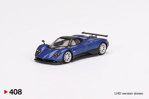 Mini GT 1:64 Mijo Exclusives Pagani Zonda F Blu Argentina