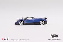 Load image into Gallery viewer, Mini GT 1:64 Mijo Exclusives Pagani Zonda F Blu Argentina