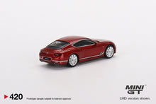 Load image into Gallery viewer, Mini GT 1:64 Mijo Exclusives Bentley Continental GT Speed 2022 Candy Red