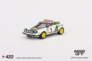 Mini GT 1:64 Mijo Exclusives Lancia Stratos HF 1977 Rally MonteCarlo Winner #1