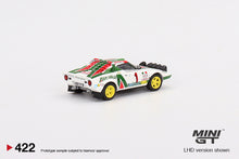Load image into Gallery viewer, Mini GT 1:64 Mijo Exclusives Lancia Stratos HF 1977 Rally MonteCarlo Winner #1
