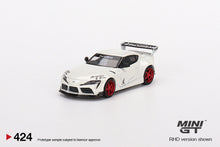 Load image into Gallery viewer, Mini GT 1:64 Mijo Exclusives Pandem Toyota GR Supra V1.0  Pearl White