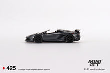 Load image into Gallery viewer, Mini GT 1:64 Mijo Exclusives Lamborghini Aventador SVJ Roadster Griglo Telesto