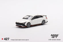 Load image into Gallery viewer, Mini GT 1:64 Hyundai Elantra N Ceramic White- Mijo Exclusives