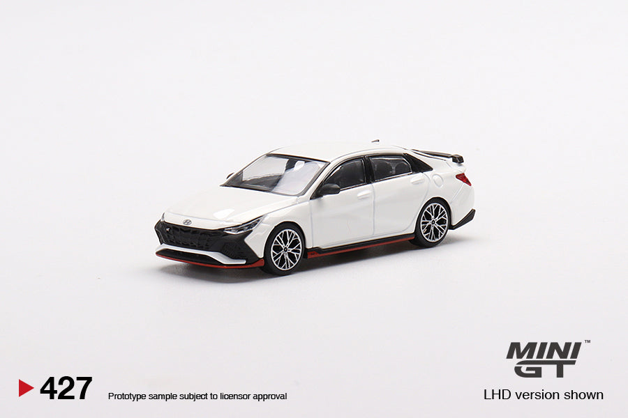 Mini GT 1:64 Hyundai Elantra N Ceramic White- Mijo Exclusives
