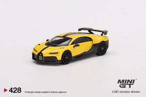 Mini GT 1:64 Bugatti Chiron Pur Sport Yellow – Mijo Exclusives