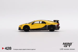 Mini GT 1:64 Bugatti Chiron Pur Sport Yellow – Mijo Exclusives