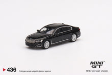 Load image into Gallery viewer, Mini GT 1:64 Mijo Exclusive  BMW 750Li xDrive Black Sapphire
