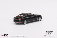 Load image into Gallery viewer, Mini GT 1:64 Mijo Exclusive  BMW 750Li xDrive Black Sapphire