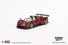 Load image into Gallery viewer, MiniGT 1/64 Mijo Exclusive  Pagani Zonda HP Barchetta Rosso Dubai