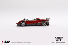 Load image into Gallery viewer, MiniGT 1/64 Mijo Exclusive  Pagani Zonda HP Barchetta Rosso Dubai