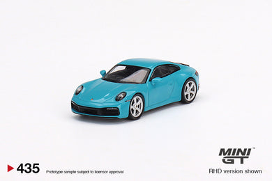 Mini GT 1:64 Mijo Exclusive Porsche 911 (992) Carrera S Miami Blue