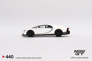 Mini GT 1:64 Mijo Exclusive USA Bugatti Chiron Super Sport White