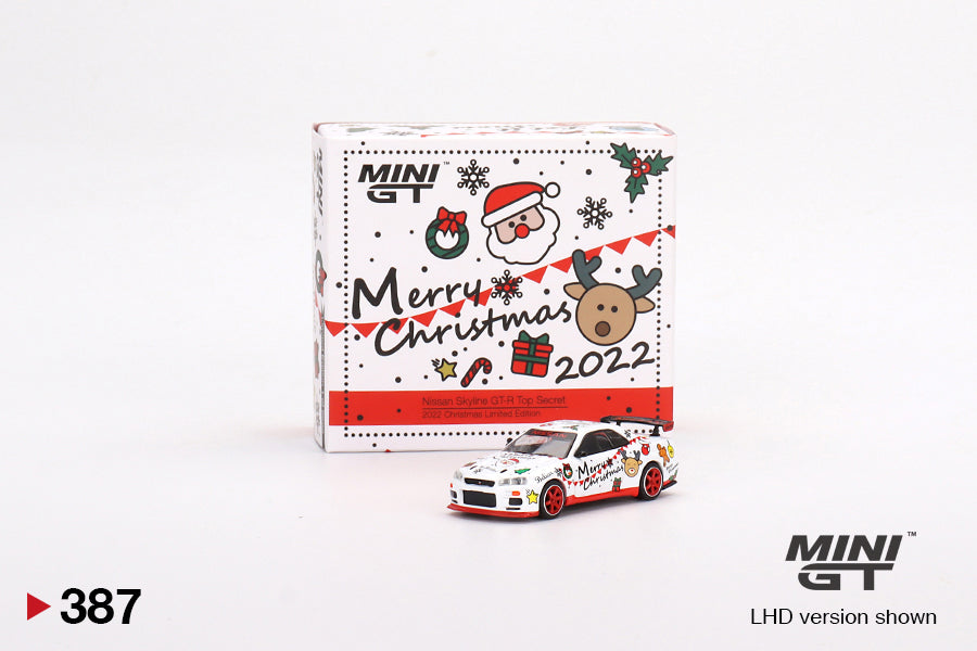 Mini GT 1:64 Nissan Skyline GT-R (R34) Top Secret – 2022 Christmas Limited Edition 9999 pcs