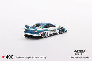 Mini GT 1:64 Nissan LB-Super Silhouette S15 SILVIA Auto Finesse – Mijo Exclusives USA Blister Packaging