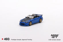 Load image into Gallery viewer, Mini GT 1:64 Honda S2000 (AP2) Mugen (Monte Carlo Blue Pearl) – MiJo Exclusives USA Blister Packaging