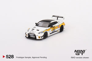(Preorder) Mini GT 1:64 NISSAN LB-Silhouette WORKS GT 35GT-RR Ver.1 LB Racing – White – Mijo Exclusives