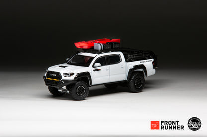 DiecastTalk x Front Runner 1/64 Toyota Tacoma TRD PRO Overland white Ltd 1008pcs