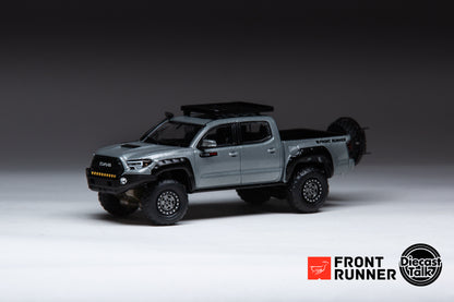 DiecastTalk x Front Runner 1/64 Toyota Tacoma TRD PRO Overland Cement Grey Ltd 804pcs
