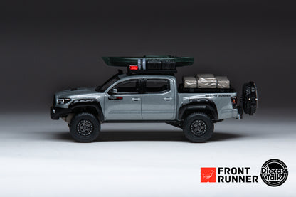 DiecastTalk x Front Runner 1/64 Toyota Tacoma TRD PRO Overland Cement Grey Ltd 804pcs