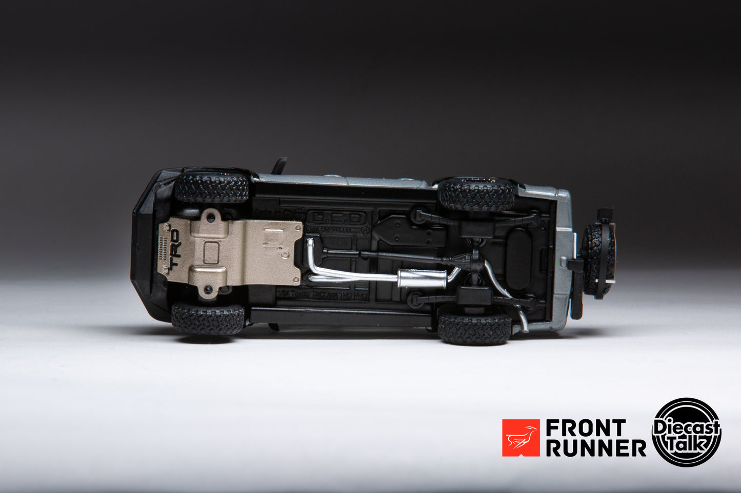 DiecastTalk x Front Runner 1/64 Toyota Tacoma TRD PRO Overland Cement Grey Ltd 804pcs