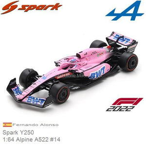 Sparky 1:64 Alpine A522 No.14 BWT Alpine F1 Team 2022 – Fernando Alonso