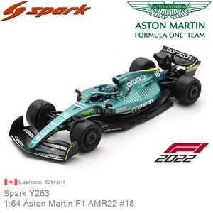 Sparky 1:64 Aston Martin AMR22 No.18 Aston Martin Aramco Cognizant F1 Team 2022 – Lance Stroll
