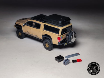 GCD DiecastTalk Exclusive 1/64 Toyota Tacoma Overland Milkteacoma Ltd 1008pcs