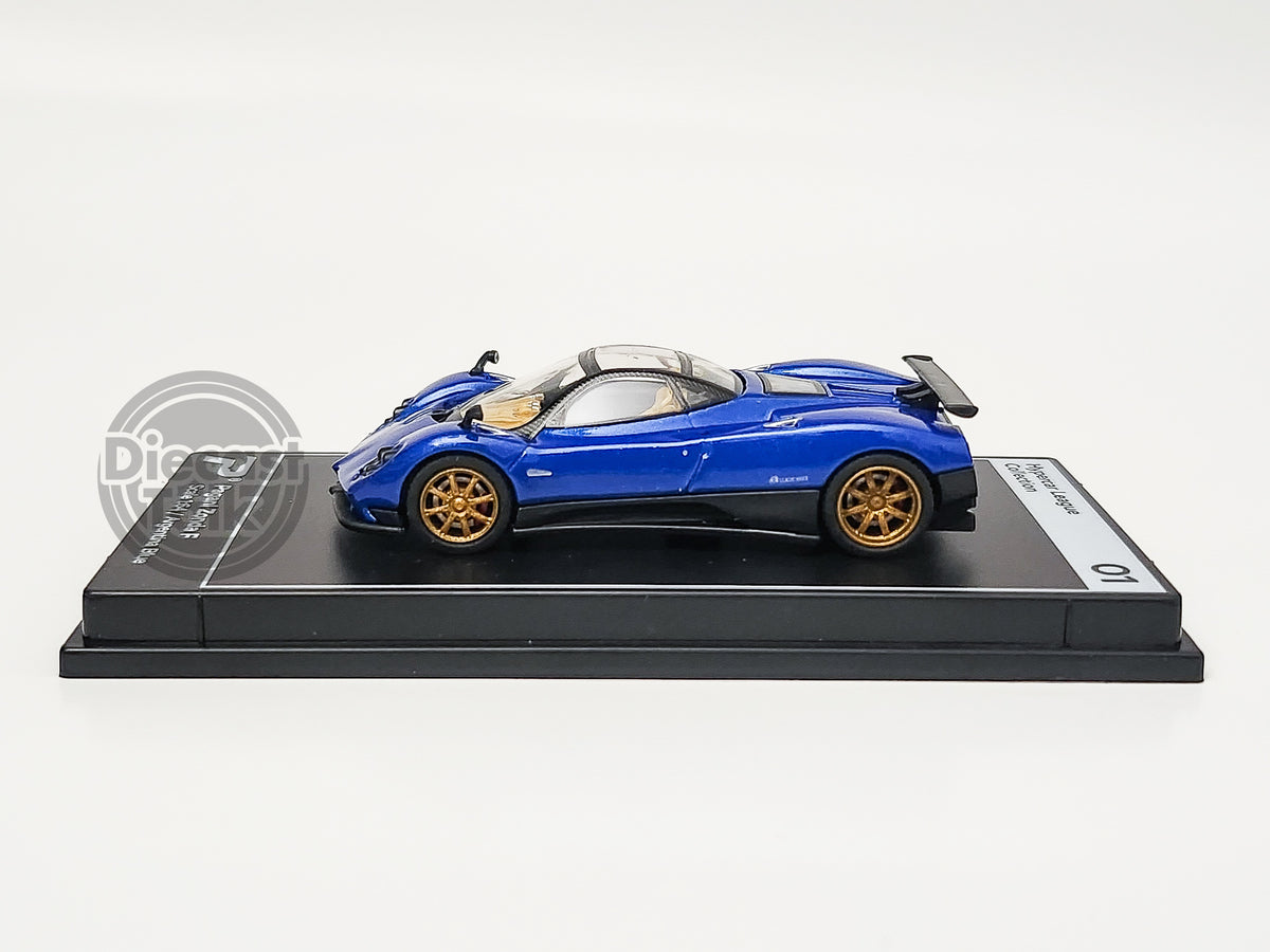 Modèle Réduit Pagani Zonda F 1:64 - Couleur Argentina Blue, édition Postercars - Miniature Neuve