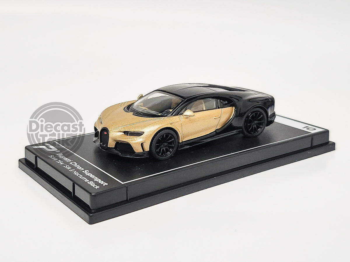 PosterCars 1/64 Bugatti Chiron Supersport Silk/Nocturne Black – DiecastTalk