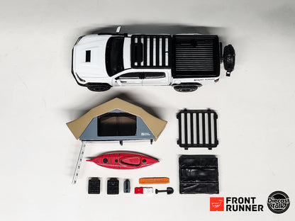 DiecastTalk x Front Runner 1/64 Toyota Tacoma TRD PRO Overland white Ltd 1008pcs