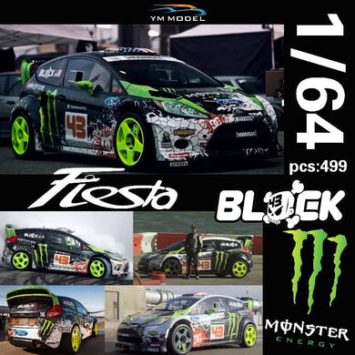 (Pre Order) YM 1/64 Ford Fiesta Ken Block's Hooligan Monster Ltd 499pcs