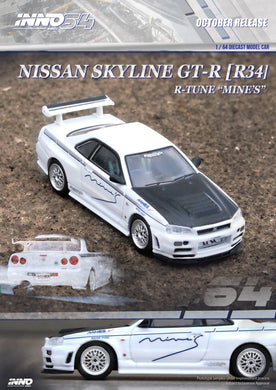 INNO64 1/64 NISSAN SKYLINE GT-R (R34) R-Tune Tuned by 