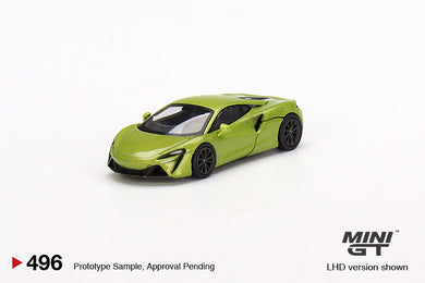 Mini GT 1:64 McLaren Artura – Flux Green – MiJo Exclusives USA