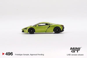 (Preorder) Mini GT 1:64 McLaren Artura – Flux Green – MiJo Exclusives USA