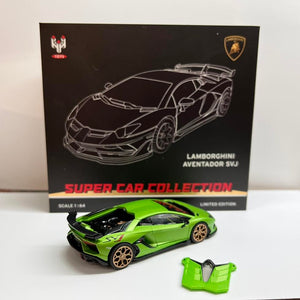 HH Toys 1/64 Lamborghini SVJ Green with opening engine cover