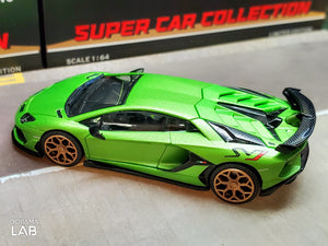 HH Toys 1/64 Lamborghini SVJ Green with opening engine cover